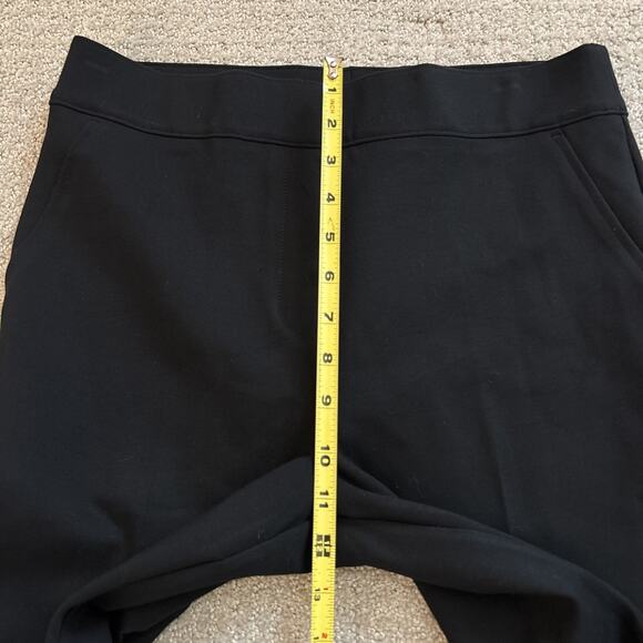 Spanx The Perfect Pant Crop Flare Women’s Sz L Black Stretch Shaping 26” In - Picture 6 of 9